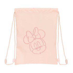 Rucksacktasche mit Bändern Minnie Mouse Rosa (26 x 34 x 1 cm) von Minnie Mouse, Schulranzen - Ref: S4307281, Preis: 8,08 €, R...