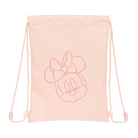 Saco Mochila com Cordas Minnie Mouse Cor de Rosa (26 x 34 x 1 cm) de Minnie Mouse, Sacos escolares - Ref: S4307281, Preço: 8,...