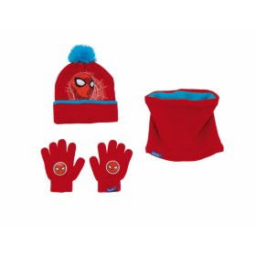 Gorro, Guantes y Braga de Cuello Spider-Man Great power Azul Rojo de Spider-Man, Set de bufanda, gorro y guantes - Ref: S4307...