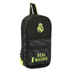 Rucksack mit Federtaschen Real Madrid C.F. Schwarz (12 x 23 x 5 cm) (33 Stücke) von Real Madrid C.F., Federmäppchen - Ref: S4...