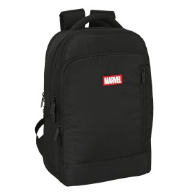 Mochila para Portátil e Tablet com Saída USB Marvel Preto de Marvel, Bolsas e capas para computadores portáteis e netbooks - ...