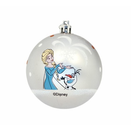 Weihnachtsbaumkugel Frozen Memories Silberfarben 6 Stück Kunststoff (Ø 8 cm) von Frozen, Weihnachten - Ref: S4307343, Preis: ...