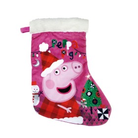 Chaussette de Noël Peppa Pig Cosy corner 42 cm de Peppa Pig, Noël - Réf : S4307352, Prix : 6,81 €, Remise : %