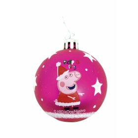 Boule de Noël Peppa Pig Cosy corner Fuchsia 10 Unités Plastique (Ø 6 cm) de Peppa Pig, Noël - Réf : S4307356, Prix : 8,62 €, ...