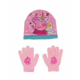 Gorro e Luvas Peppa Pig Cosy corner Cor de Rosa de Peppa Pig, Conjunto de cachecol, gorro e luvas - Ref: S4307359, Preço: 10,...