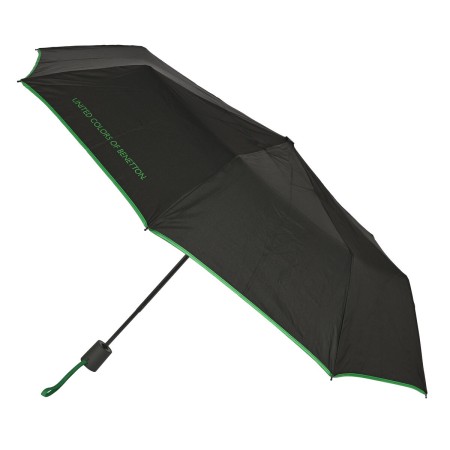 Foldable Umbrella Benetton Black (Ø 93 cm) by Benetton, Folding Umbrellas - Ref: S4307369, Price: 18,21 €, Discount: %