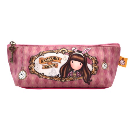 School Case Gorjuss Just one second Salmon (22.3 x 8.8 x 5.7 cm) by Gorjuss, Pencil cases - Ref: S4307389, Price: 7,47 €, Dis...