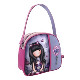 Sac à main Gorjuss Cheshire cat Violet (30 x 28,5 x 11,5 cm) de Gorjuss, Fille - Réf : S4307433, Prix : 20,93 €, Remise : %