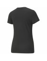 T-Shirt de Desporto de Manga Curta Puma Essentials+ Embroidery Preto | Tienda24 Tienda24.eu