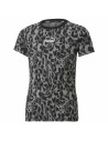 Camiseta de Manga Corta Infantil Puma Alpha AOP Negro | Tienda24 Tienda24.eu