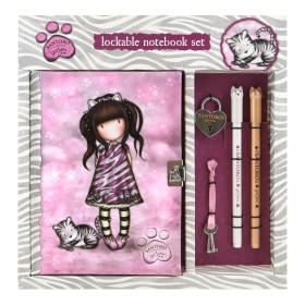 Diary with accessories Gorjuss Ruby wild Grey 25 x 25 x 2.8 cm by Gorjuss, Diaries - Ref: S4307505, Price: 10,04 €, Discount: %