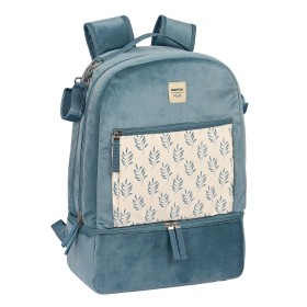 Baby Accessories Backpack Safta Leaves Turquoise (30 x 43 x 15 cm) by Safta, Nappy changing bags - Ref: S4307510, Price: 35,9...