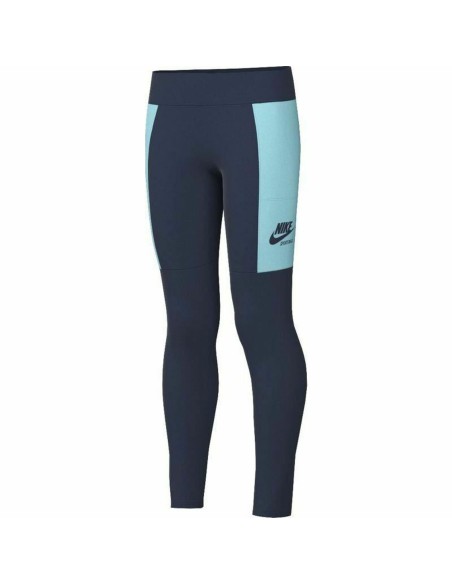 Sports Leggings for Children Nike Sportswear Heritage Blue | Tienda24 Tienda24.eu