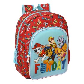 Sac à dos enfant The Paw Patrol Funday Rouge Bleu clair (26 x 34 x 11 cm) de The Paw Patrol, Sacs à dos enfant - Réf : S43075...