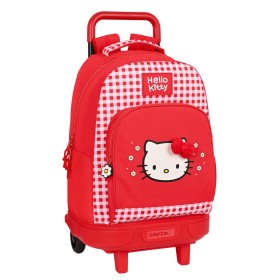 Mochila Escolar con Ruedas Hello Kitty Spring Rojo 33 X 45 X 22 cm de Hello Kitty, Mochilas infantiles - Ref: S4307612, Preci...