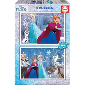 Set de 2 Puzzles Frozen Believe   48 Peças 28 x 20 cm de Frozen, Puzzles - Ref: S4307654, Preço: 10,13 €, Desconto: %