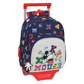 Mochila Escolar con Ruedas Mickey Mouse Clubhouse Only one Azul marino (28 x 34 x 10 cm) de Mickey Mouse Clubhouse, Mochilas ...