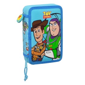 School Case with Accessories Toy Story Ready to play Blue 12.5 x 19.5 x 4 cm (28 Pieces) by Toy Story, Pencil cases - Ref: S4...