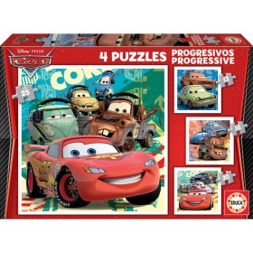 4-Puzzle Set Cars Let's race   16 x 16 cm by Cars, Jigsaws - Ref: S4307798, Price: 10,13 €, Discount: %