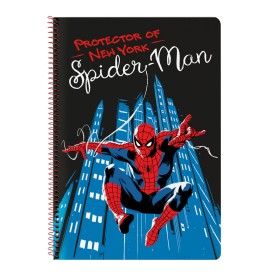 Notebook Spider-Man Hero Black A4 80 Sheets by Spider-Man, Exercise notebooks - Ref: S4307802, Price: 7,70 €, Discount: %