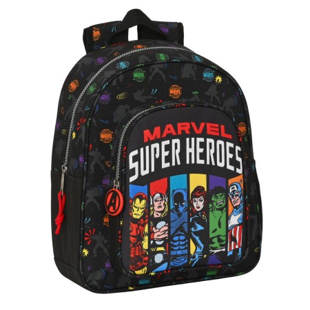 Child bag The Avengers Super heroes Black (27 x 33 x 10 cm) by The Avengers, Children's Backpacks - Ref: S4307847, Price: 14,...