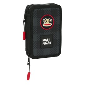 School Case with Accessories Paul Frank Campers Black 12.5 x 19.5 x 4 cm (28 Pieces) by Paul Frank, Pencil cases - Ref: S4307...