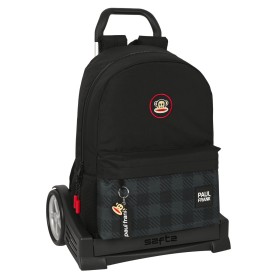 School Rucksack with Wheels Paul Frank Campers Black (30 x 46 x 14 cm) by Paul Frank, Children's Backpacks - Ref: S4307891, P...