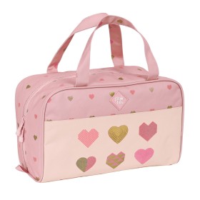 School Toilet Bag Glow Lab Hearts Pink (31 x 14 x 19 cm) by Glow Lab, Cosmetic Cases - Ref: S4307948, Price: 10,50 €, Discoun...