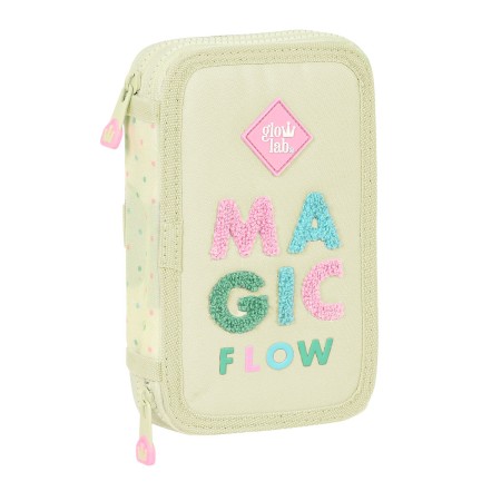 Trousse Scolaire avec Accessoires Glow Lab Magic flow Beige 12.5 x 19.5 x 4 cm (28 Pièces) de Glow Lab, Trousses - Réf : S430...