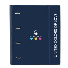 Carpeta de anillas Benetton Love Azul marino (27 x 32 x 3.5 cm) de Benetton, Archivadores - Ref: S4307989, Precio: 8,63 €, De...