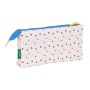 Portatodo Triple Benetton Topitos Blanco (22 x 12 x 3 cm) | Tienda24 - Global Online Shop Tienda24.eu