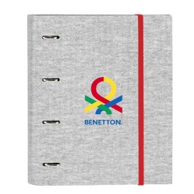 Carpeta de anillas Benetton Pop Gris (27 x 32 x 3.5 cm) de Benetton, Archivadores - Ref: S4308047, Precio: 8,63 €, Descuento: %