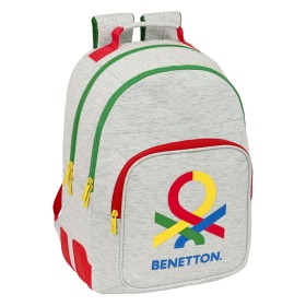 School Bag Benetton Pop Grey (32 x 42 x 15 cm) by Benetton, Children's Backpacks - Ref: S4308053, Price: 25,34 €, Discount: %