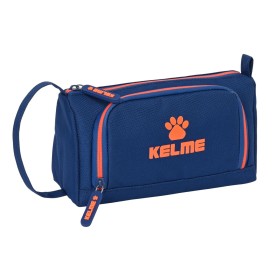 Estojo Escolar com Acessórios Kelme Navy blue Laranja Azul Marinho 20 x 11 x 8.5 cm (32 Peças) de Kelme, Estojos - Ref: S4308...