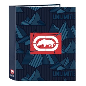 Ring binder Eckō Unltd. Peaks Navy Blue A4 (27 x 33 x 6 cm) by Eckō Unltd., Filing cabinets - Ref: S4308215, Price: 9,28 €, D...