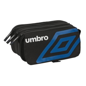 Trousse Fourre-Tout Triple Umbro Flash Noir (21,5 x 10 x 8 cm) de Umbro, Trousses - Réf : S4308229, Prix : 8,24 €, Remise : %