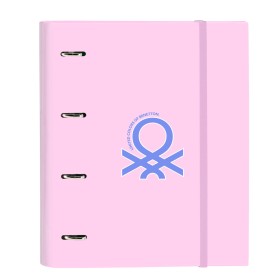 Ring binder Benetton Pink Pink (27 x 32 x 3.5 cm) by Benetton, Filing cabinets - Ref: S4308240, Price: 8,63 €, Discount: %