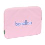 Funda para Portátil Benetton Pink Rosa (34 x 25 x 2 cm) de Benetton, Bolsas y fundas para portátiles y netbooks - Ref: S43082...