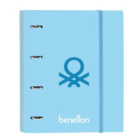 Ring binder Benetton Sequins Light Blue (27 x 32 x 3.5 cm) by Benetton, Filing cabinets - Ref: S4308248, Price: 8,63 €, Disco...