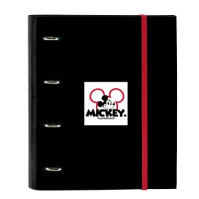 Ring binder Mickey Mouse Clubhouse Mickey mood Red Black (27 x 32 x 3.5 cm) by Mickey Mouse Clubhouse, Filing cabinets - Ref:...