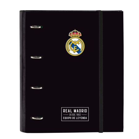 Carpeta de anillas Real Madrid C.F. Corporativa Negro (27 x 32 x 3.5 cm) de Real Madrid C.F., Archivadores - Ref: S4308366, P...