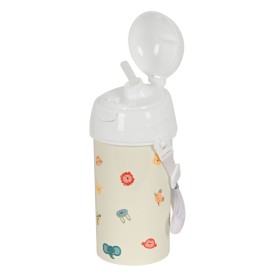 Bottle with Lid and Straw Safta Cabecitas Cream 500 ml by Safta, Water bottles - Ref: S4308428, Price: 6,13 €, Discount: %