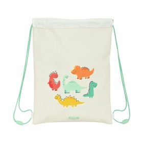 Bolsa Mochila con Cuerdas Safta Dinos Crema de Safta, Bolsas escolares - Ref: S4308433, Precio: 5,66 €, Descuento: %