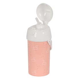 Bottle with Lid and Straw Safta Patito Pink PVC 500 ml by Safta, Water bottles - Ref: S4308440, Price: 6,13 €, Discount: %