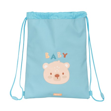 Sac à dos serré par des ficelles Safta Baby bear Bleu de Safta, Cartables - Réf : S4308445, Prix : 6,21 €, Remise : %