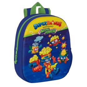 Mochila Escolar SuperThings 3D 27 x 33 x 10 cm Azul Multicolor de SuperThings, Mochilas infantiles - Ref: S4308472, Precio: 1...