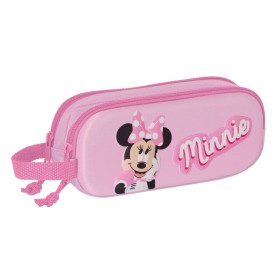 Trousse Fourre-Tout Double Minnie Mouse 3D Rose 21 x 8 x 6 cm de Minnie Mouse, Trousses - Réf : S4308478, Prix : 4,65 €, Remi...