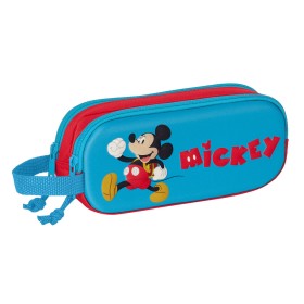 Zweifaches Mehrzweck-Etui Mickey Mouse Clubhouse 3D Rot Blau 21 x 8 x 6 cm von Mickey Mouse Clubhouse, Federmäppchen - Ref: S...