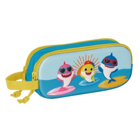 Trousse Fourre-Tout Double Baby Shark 3D Bleu 21 x 8 x 6 cm de Baby Shark, Trousses - Réf : S4308484, Prix : 8,97 €, Remise : %