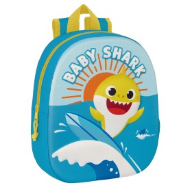 Zaino Scuola Baby Shark 3D 27 x 33 x 10 cm Azzurro di Baby Shark, Zainetti per bambini - Rif: S4308485, Prezzo: 10,81 €, Scon...